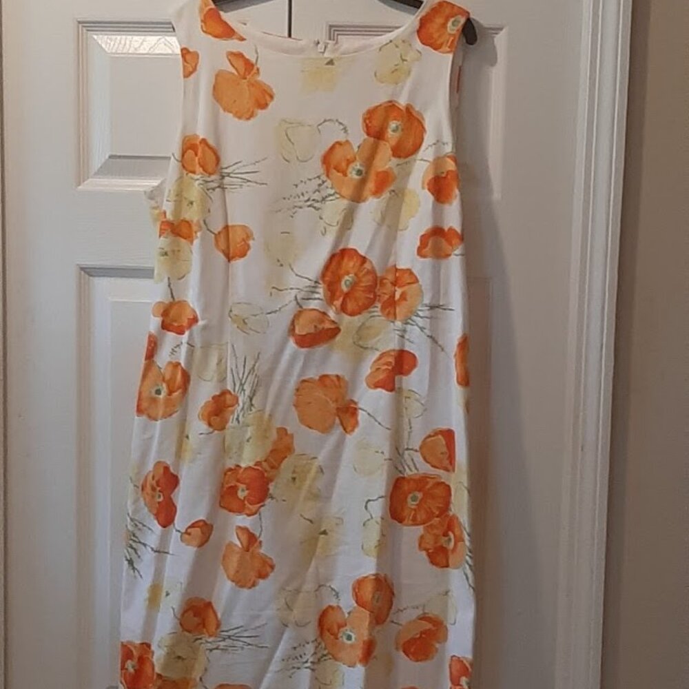 Liz Golf by Liz Claiborne Size 12 Women's Poppy Flowered Dress